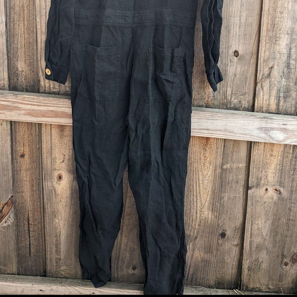 Mate the Label black linen jumpsuit - Picture 4 of 4